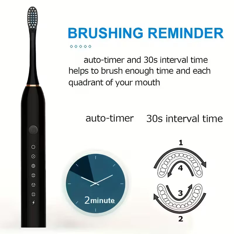 6-Speed Smart Timer Electric Toothbrush