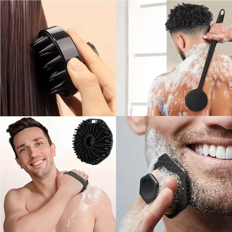 Silicone Bath &  Cleansing Brush Set