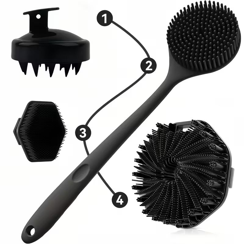 Silicone Bath &  Cleansing Brush Set