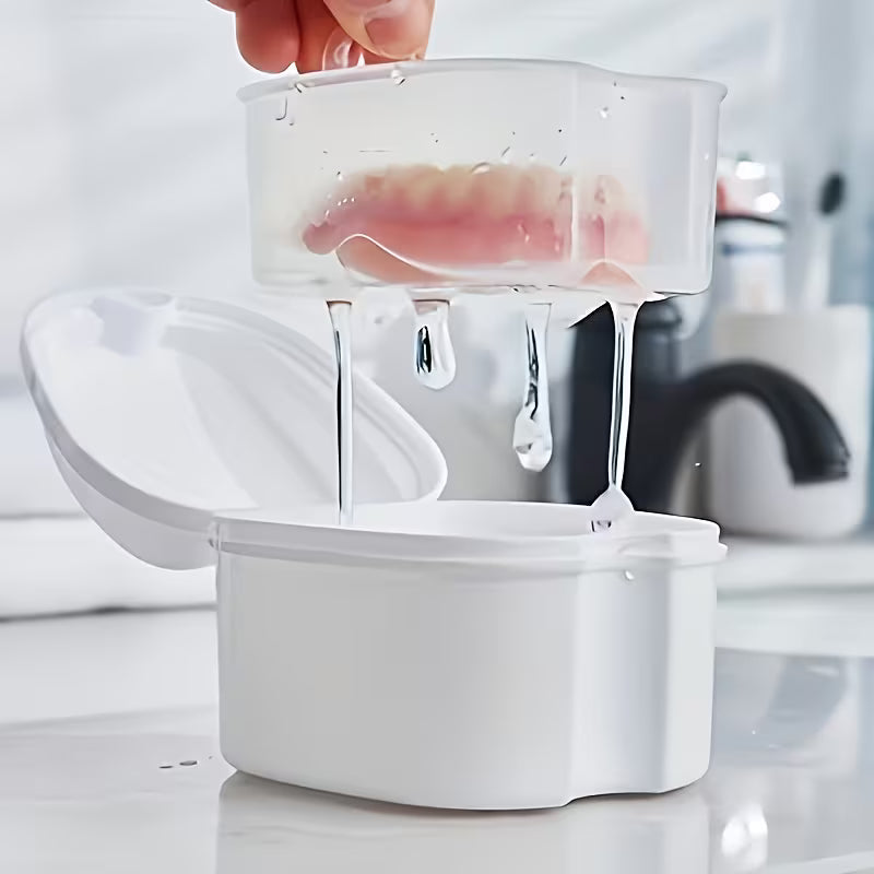 DentureCare™ Double-Layer Cleaning & Storage Case