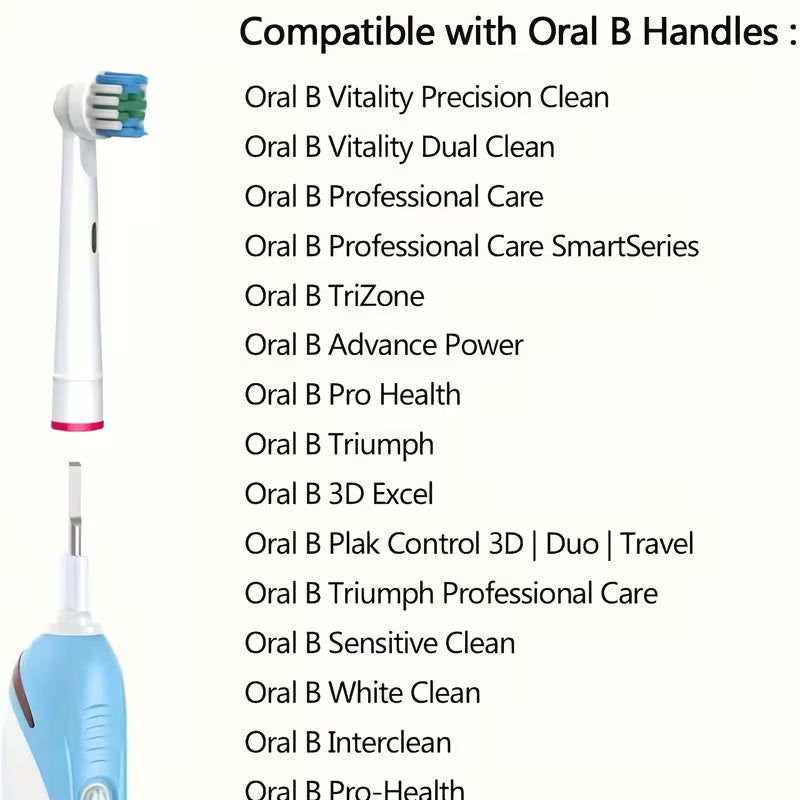 SMORIVA Professional Replacement Toothbrush Heads (16-Pack)