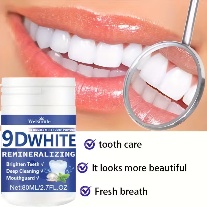 9D White Remineralizing Tooth Powder